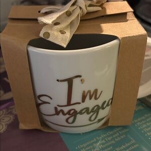 Mud Pie NEW “I’m Engaged” coffee mug